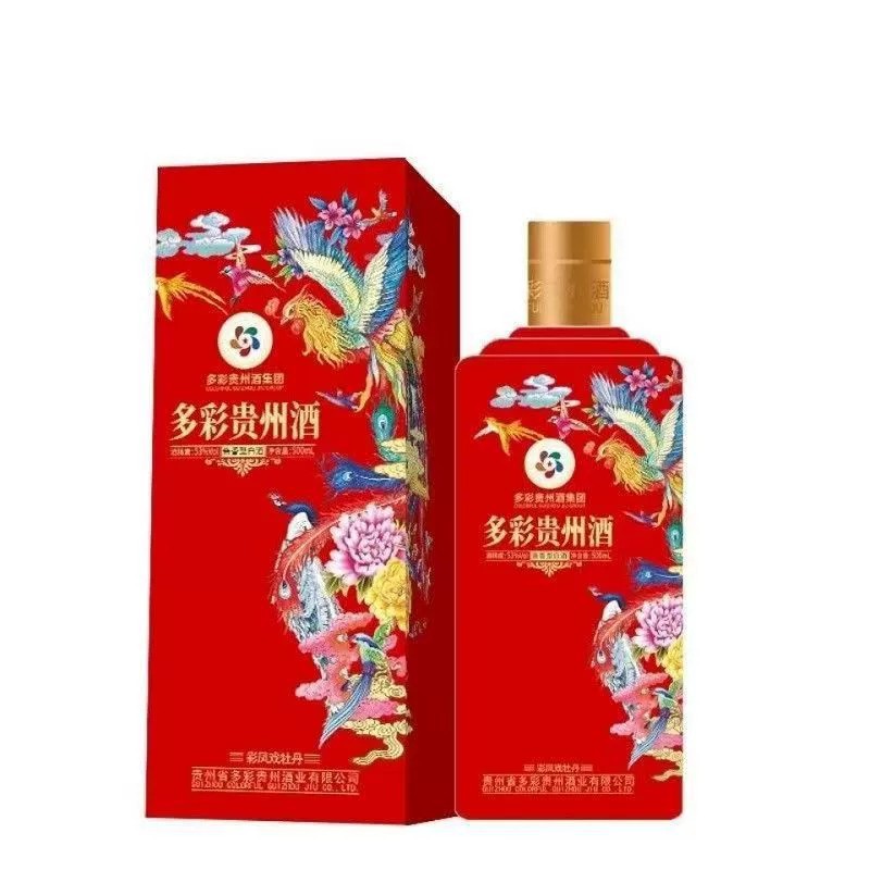 多彩贵州酒彩凤戏牡丹酱香型白酒53度整箱六瓶批发婚庆喜宴会用酒