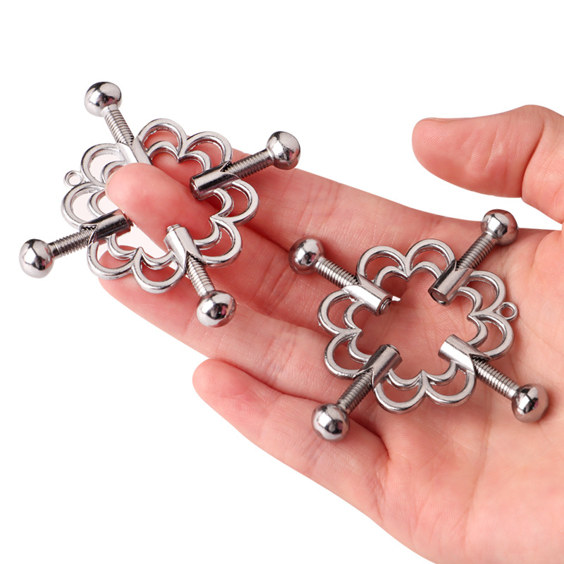 梅花乳夹 自慰乳头玩具 夫妻挑逗血滴子乳饰 成人情趣玩具