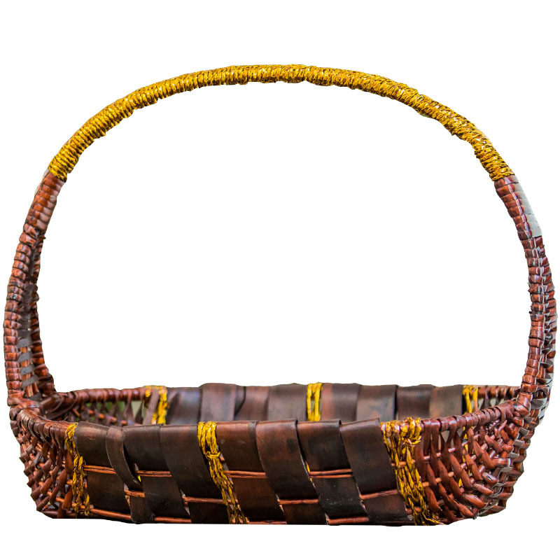 yo3h批发柳编水果篮藤编送礼品手提舞蹈花店节日红色中秋超市鸡蛋