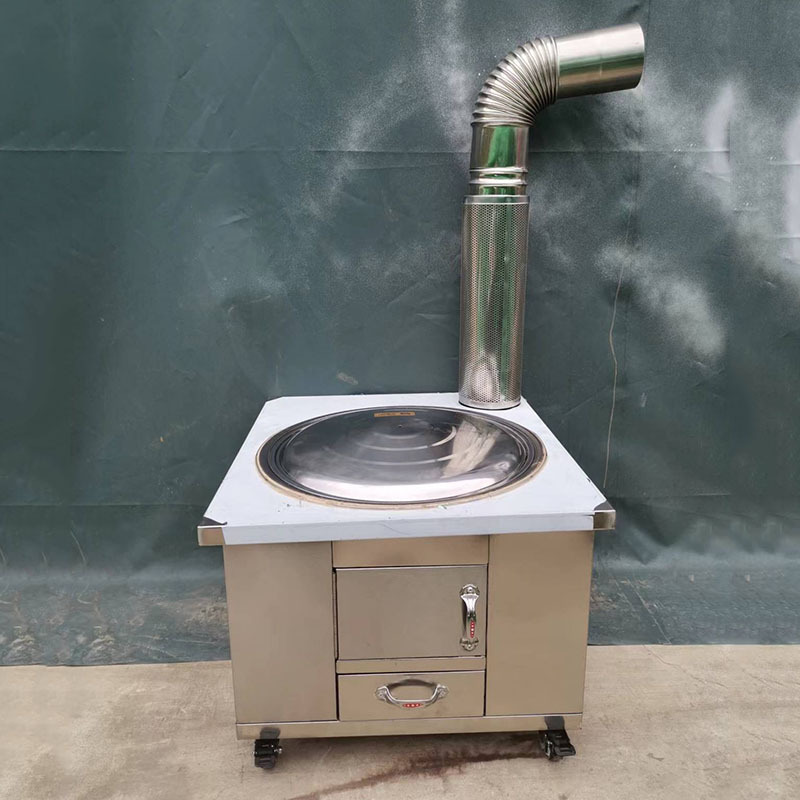 定制不锈钢家用加厚柴火灶农村带水箱柴火炉可移动户外炉子土灶台