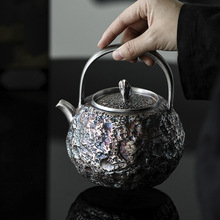 陈德生尼泊尔敦煌艺术瓷胎鎏银壶拍一发四礼盒装功夫茶具送人推荐