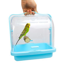 鹦鹉外出笼透明亚克力包虎皮牡丹遛鸟箱子文鸟便携外带包鸟具用品