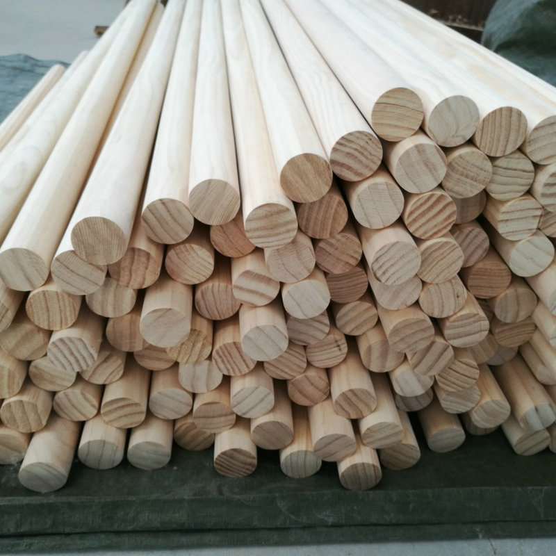 4*300mm桦木圆木棒 木棍木杆瑜伽棍挂衣杆按需定制