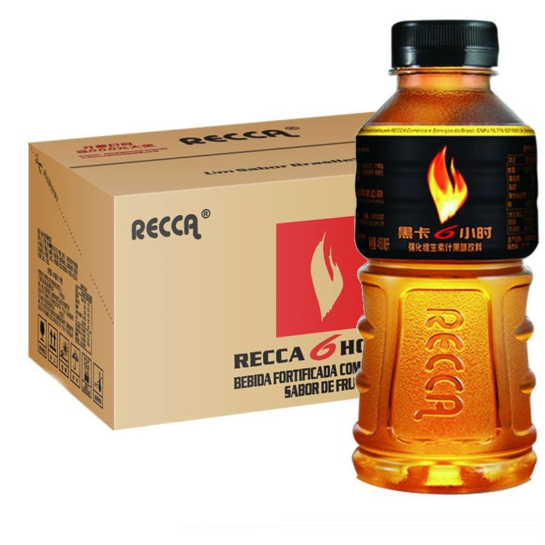 recca黑卡6小时强化维生素果味饮料能量饮料450ml*15瓶 整箱批发