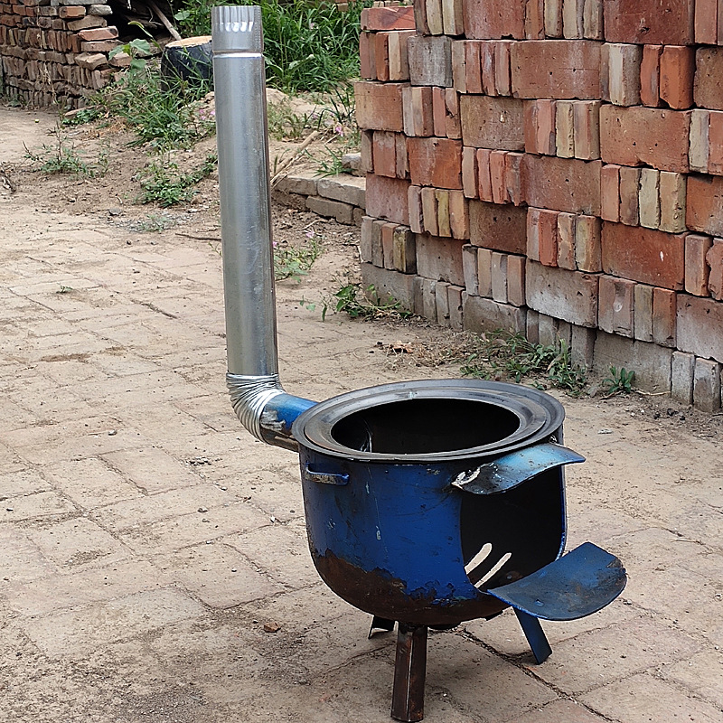 简易柴火灶家用农村烧材炉具小炉子一体灶劈柴炉节能炉便携烧户外