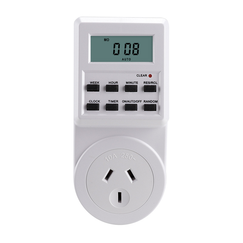 Australian Standard Timing Socket Household Kitchen Power Battery Charging Timing Switch Electronic Timer Infinite Cycle