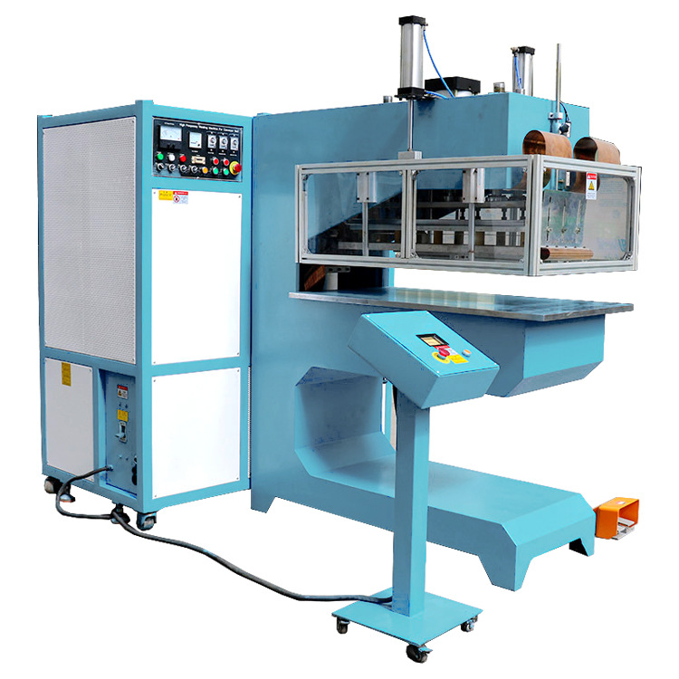 pvc挡边皮带熔接 输送带导条热熔机 高周波裙边机 高频挡条焊接机