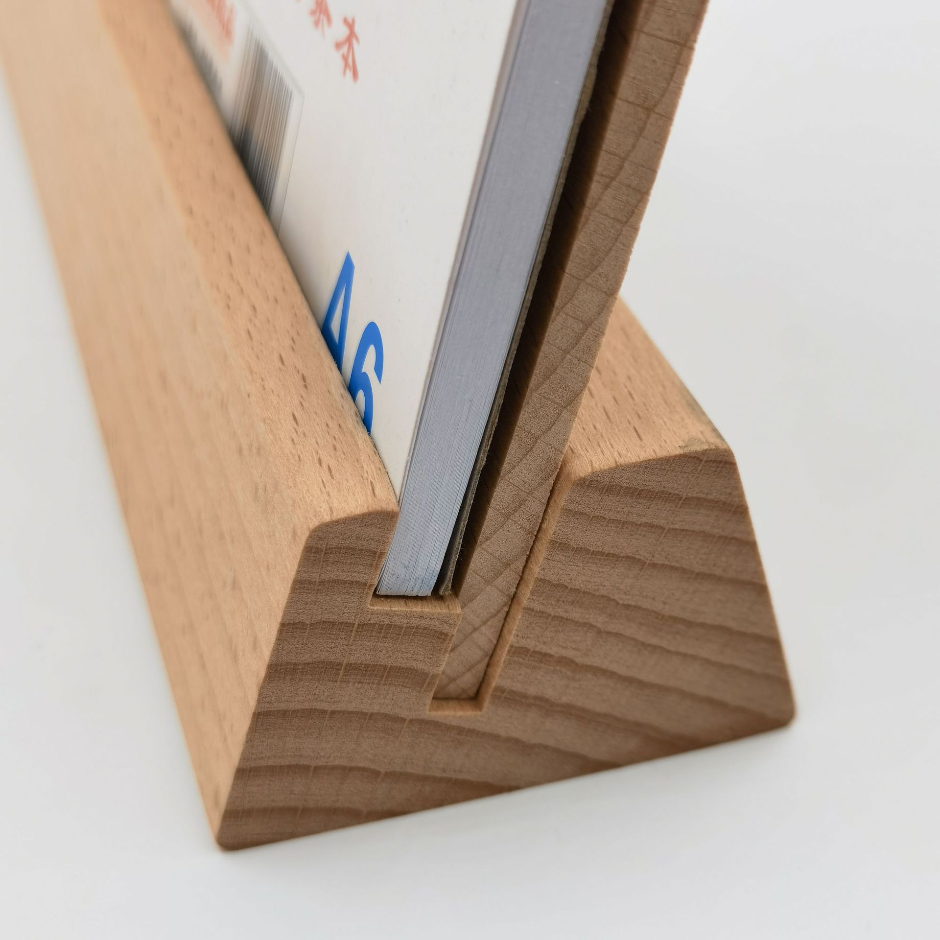 创意实木便签座木质明信片台历台签底座酒水牌广告牌展示木底座