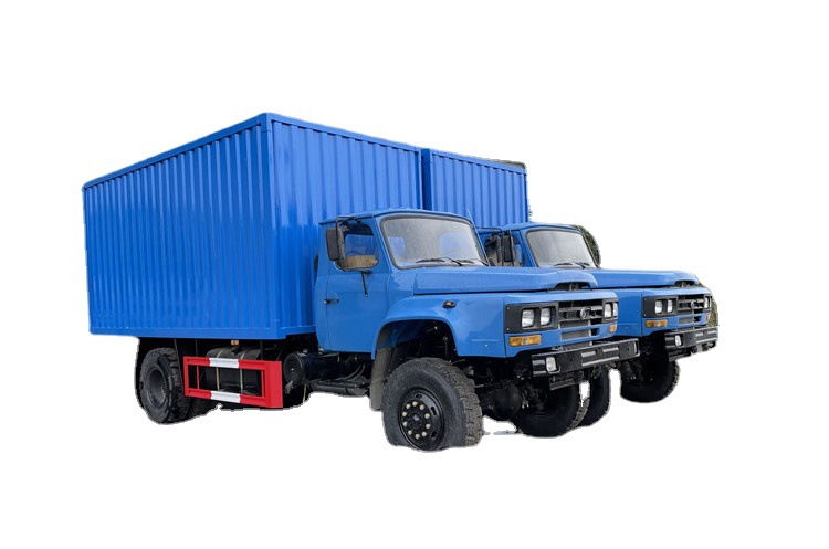 东风四驱厢式运输车 4x4驱动厢式货车 尖头厢式货车报价