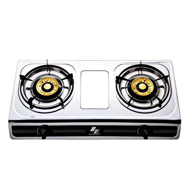 申花jzt-801xb3-5b不锈钢台式燃气灶煤气灶天然气灶双灶液化气灶