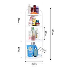 Q5ZR浴室置物架卫生间三角落地角架卫浴洗手间墙角多层收纳储物架