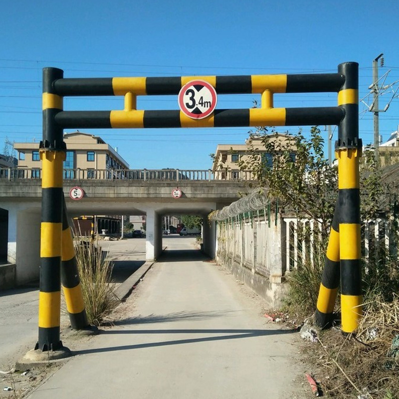 厂家现货固定式道路限高架跨街道路高度限高杆涵洞双开门式限高架