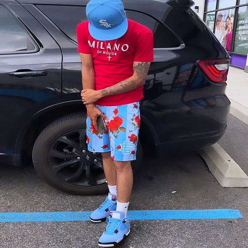 美式西海岸潮牌短裤ericemanuel ee短裤男士运动休闲大码嘻哈短裤