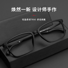 手作眼镜架时尚运动新款眼镜框 全框复古近视眼镜 大脸眼镜架TR90