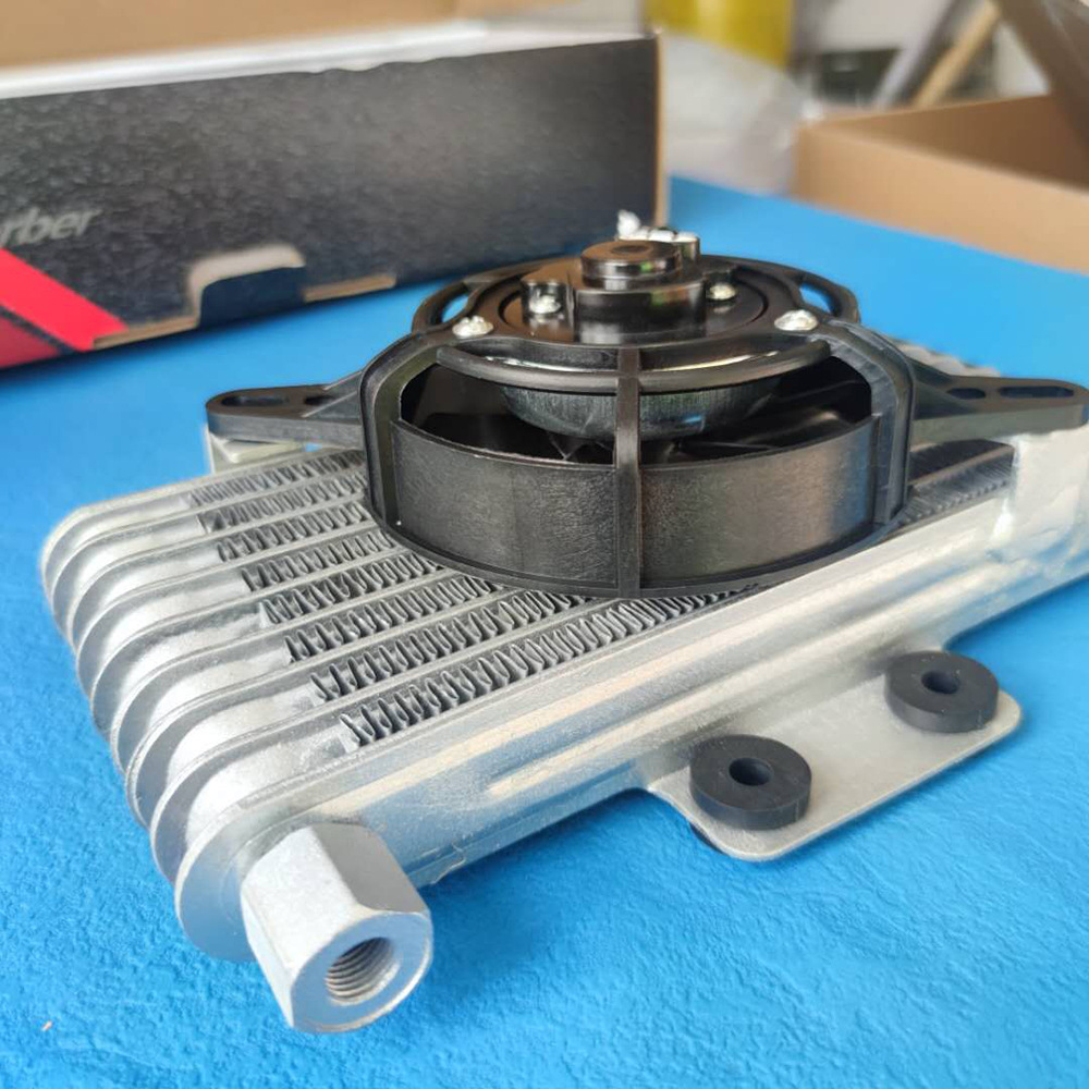 摩托车发动机机油冷却器风扇冷却散热器摩托车自行车沙滩车通用