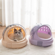 跨境太空舱猫窝大容量猫砂盆宠物外出航空箱便携猫包手提猫笼批发