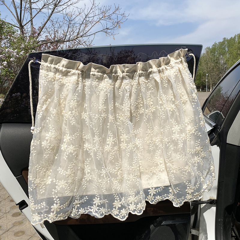 Ttbebe/Korean Ins Car Curtain Baby Car Sucking Disc Shading Curtain Side Window Light Blocking Sun Protection Heat Insulation