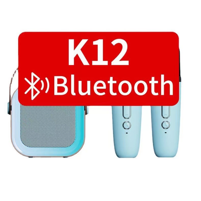 K12 Bluetooth Audio Outdoor Home Portable Wireless Karaoke Audio Mobile Phone All-in-One Microphone Smart Speaker