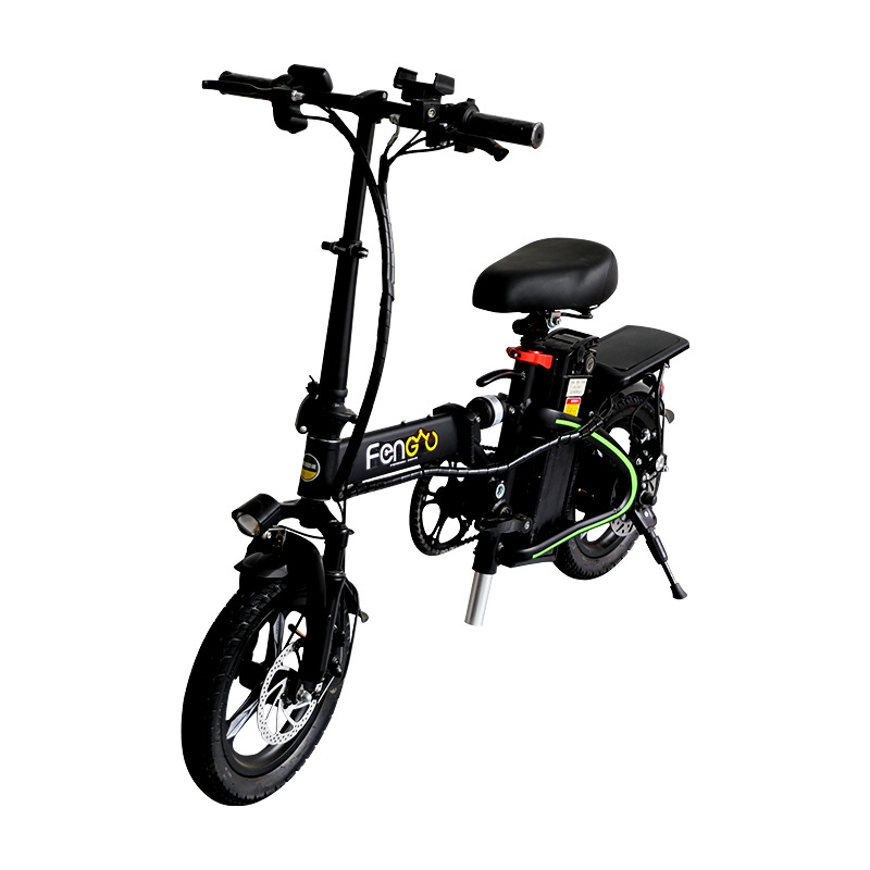 铝合金代步迷你小型成人减震超轻电瓶车锂电池脚踏折叠电动自行车