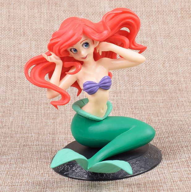 Sexy Mermaid Princess Standing Sitting Scene Doll Garage Kit Model Fairy Tale World Theme Cake Decoration