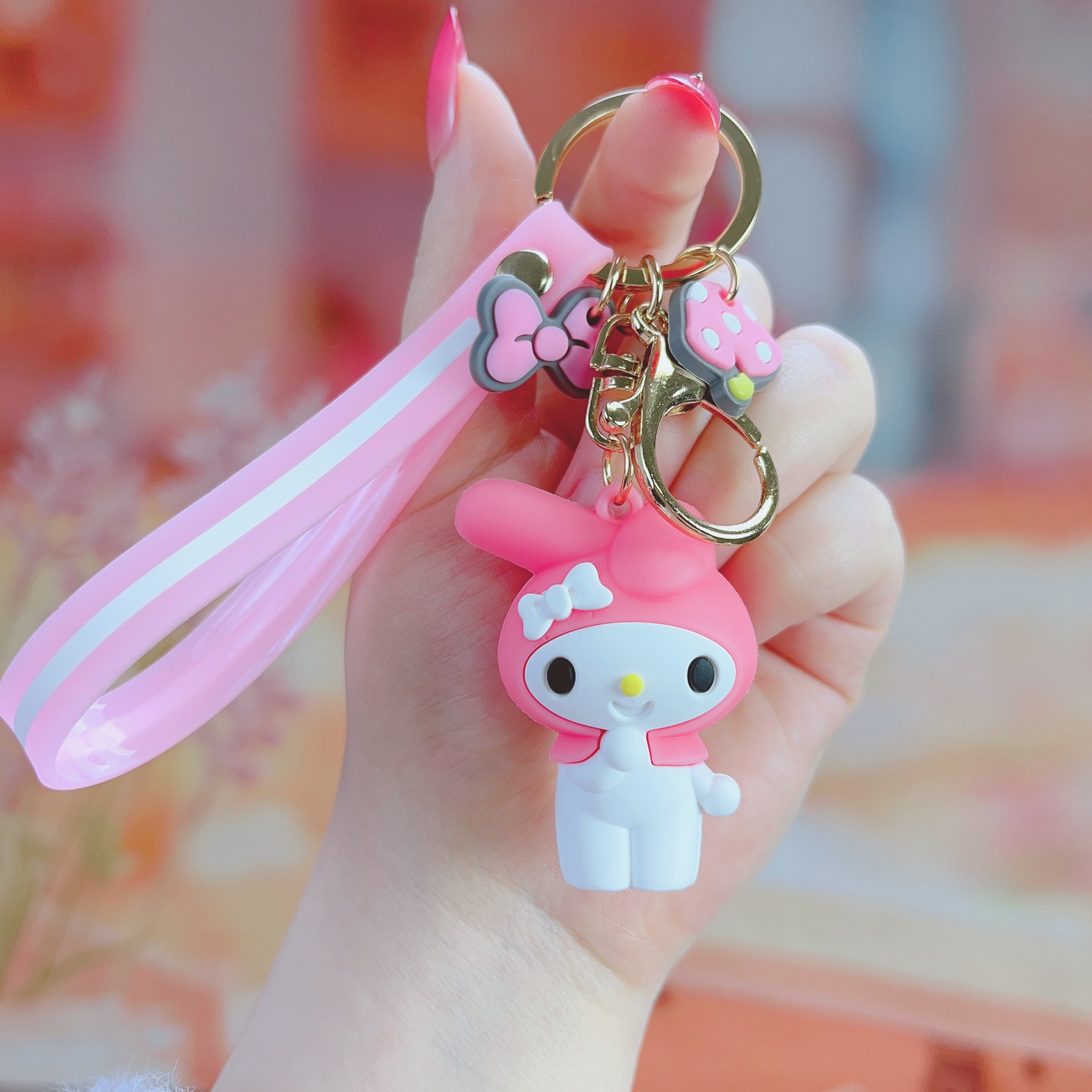 Epoxy Cartoon Cinnamoroll Babycinnamoroll Keychain Handbag Pendant Clow M Cute Key Ring Ornaments 2 Yuan Gift Wholesale