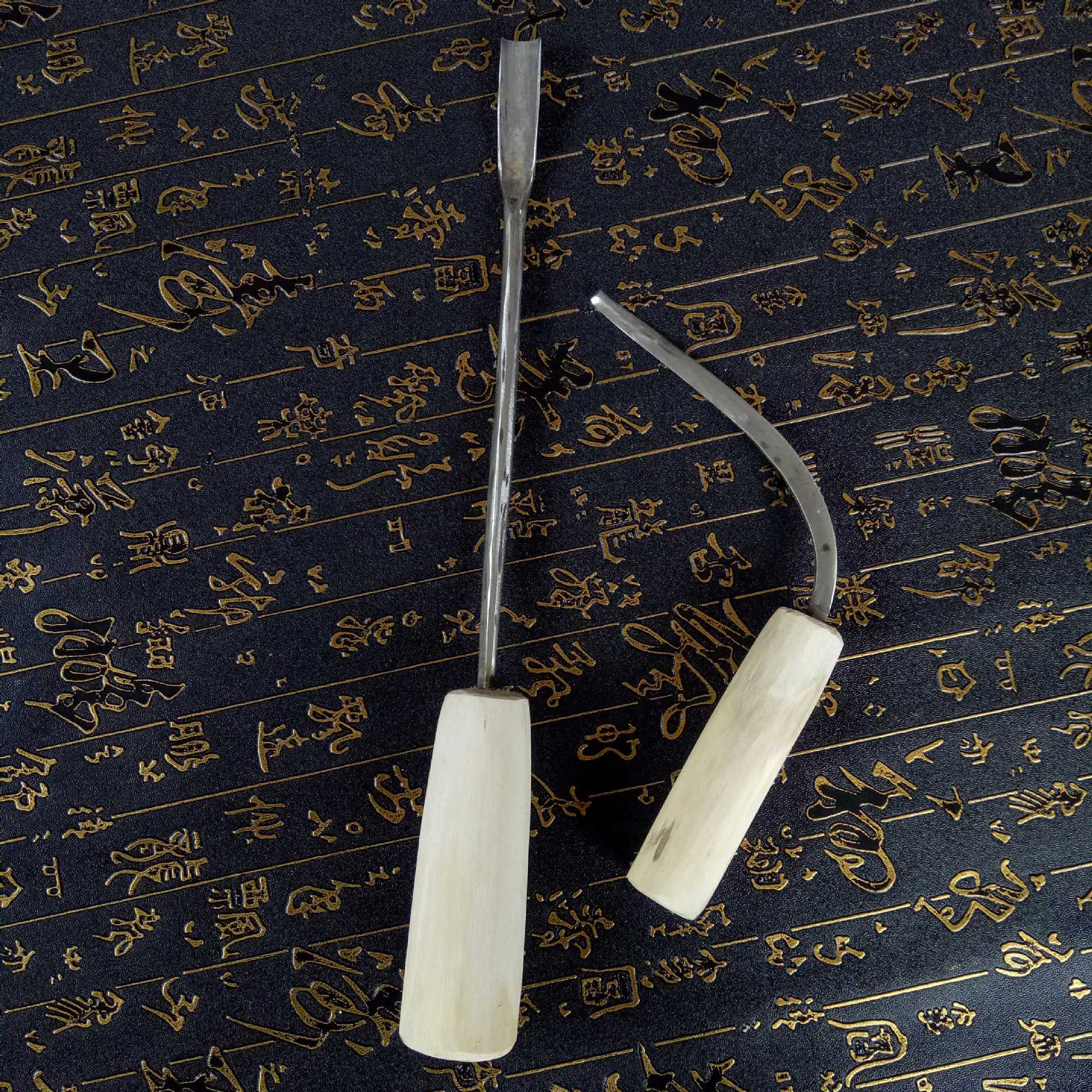 沉香勾刀木工檀香方便香道表演包厢刻刀茶楼弯勾铲刀崖柏香檀便捷