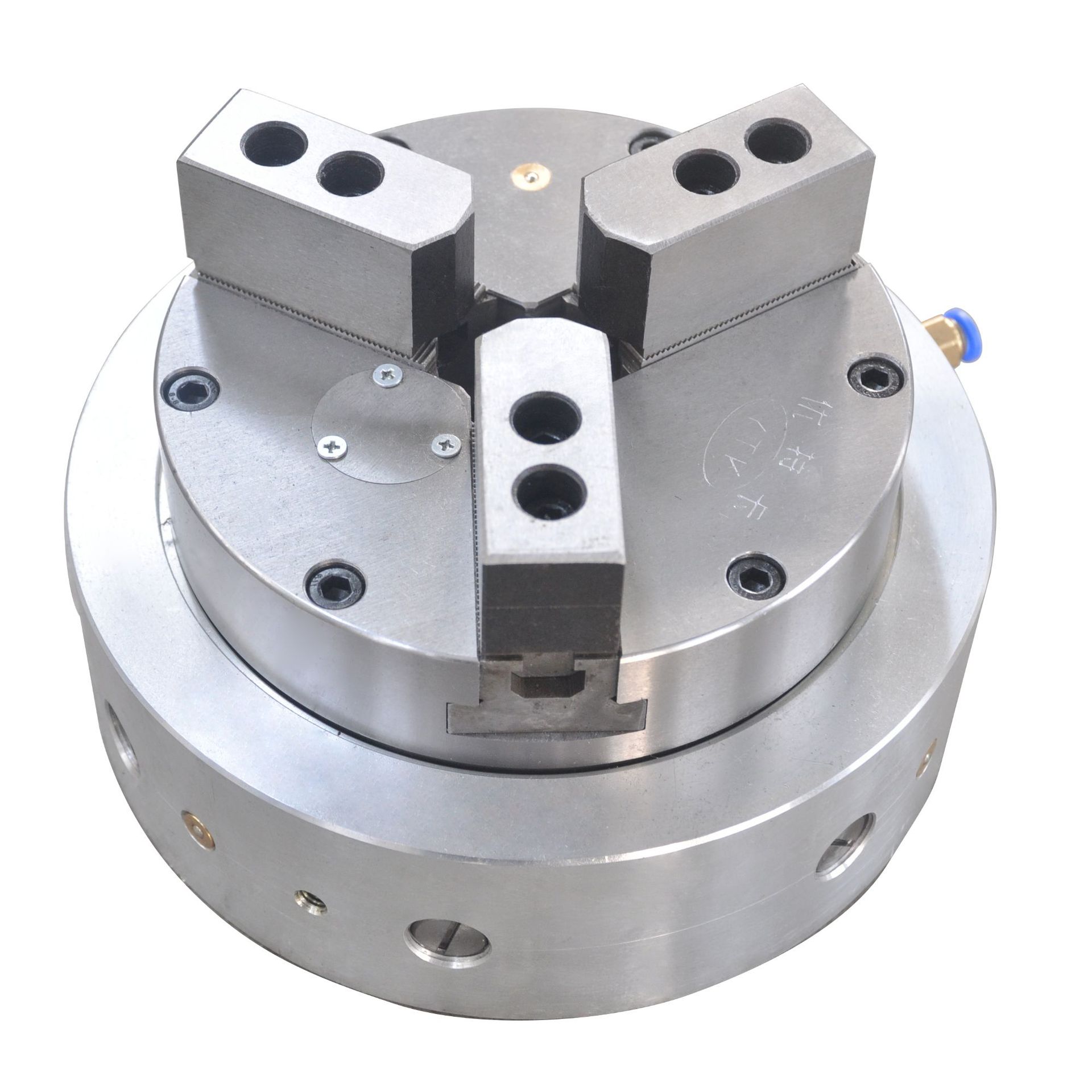 前置式三爪气动卡盘优特卡厂家直供