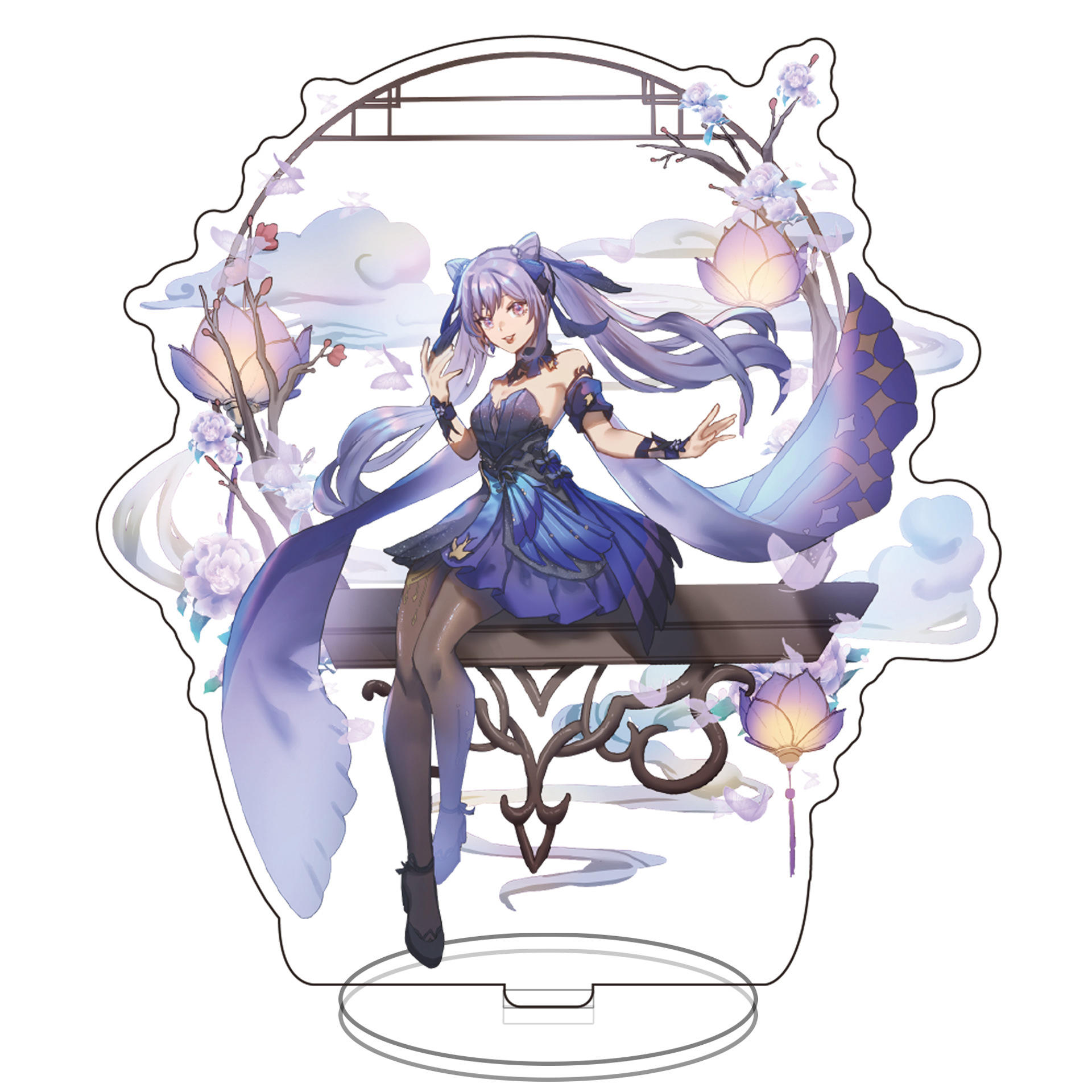 原神立牌胡桃甘雨刻晴可莉温迪七七迪卢克钟离烟绯摆件动漫二次元