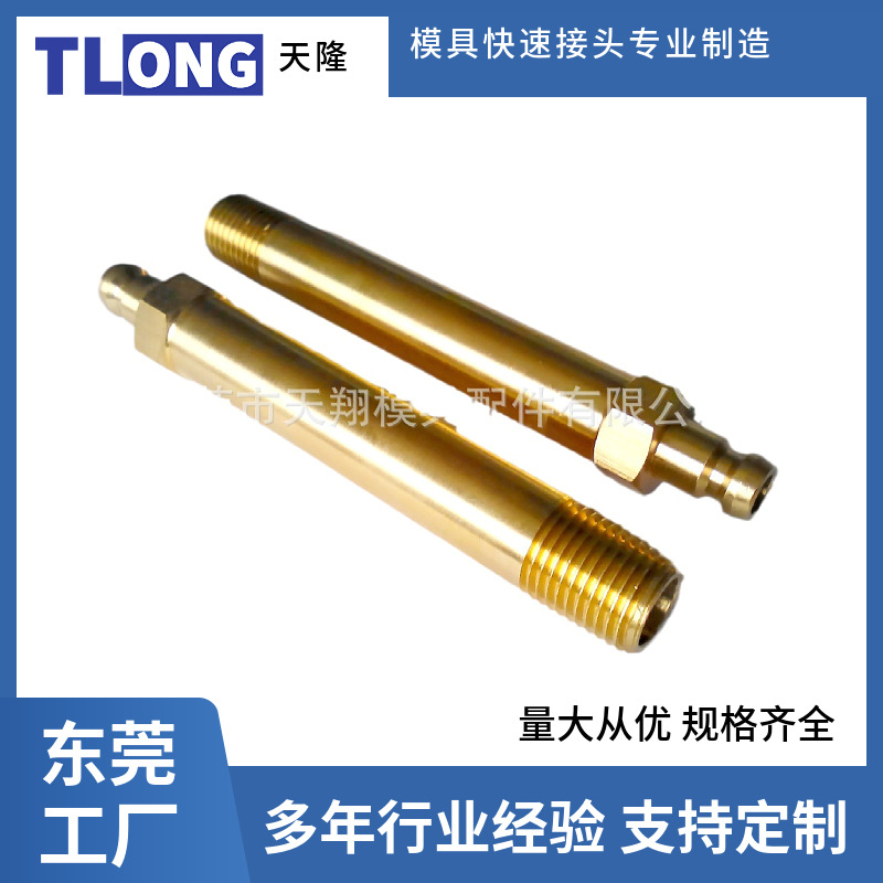 模具加长水嘴TZ81/9/R1/4-100 快插公接头 冷却运水喉嘴TLONG天翔