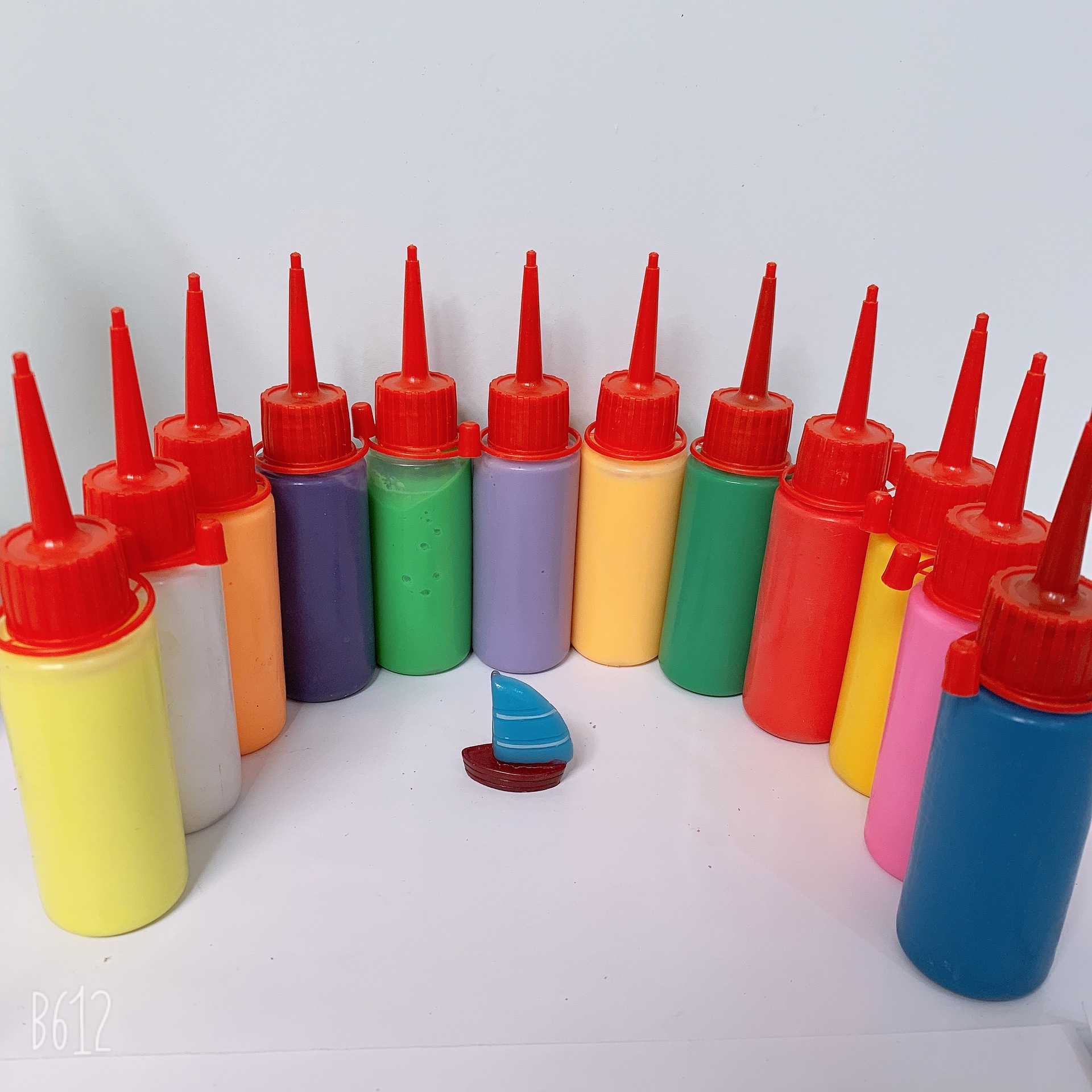 奕彩烤胶画油膏颜料 儿童diy手工 涂鸦彩绘颜料 500g瓶装质量认证