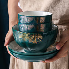 10个装景德镇家用米饭碗陶瓷碗单个吃饭碗餐具碗碟套装碗盘小汤碗