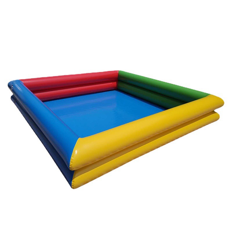 加厚儿童充气沙池玩具套装广场摆摊决明子沙大型滑梯海洋球沙滩池