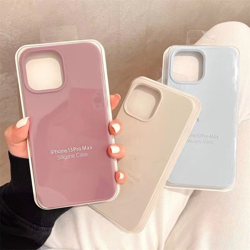 Applicable to All-Inclusive 14 Apple 13 Liquid Silicone 12 Phone Case 11 Straight Edge 14pro Protective Case X