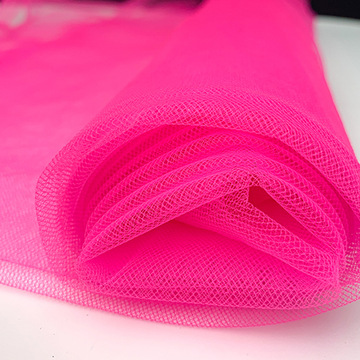 35g锦纶银线网加强网布童装网纱婚纱透明网眼布薄纱布料纱布面料