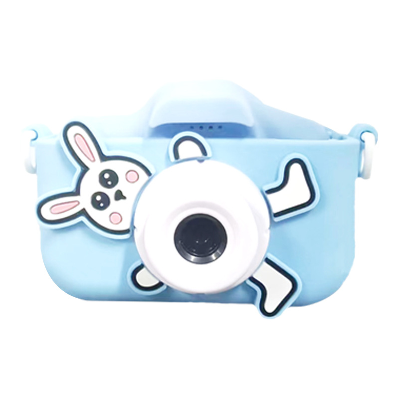 Popular Rabbit Children's Camera Drop-Resistant Protective Cover Mini Digital Camera Hd Dual Camera Baby Gift