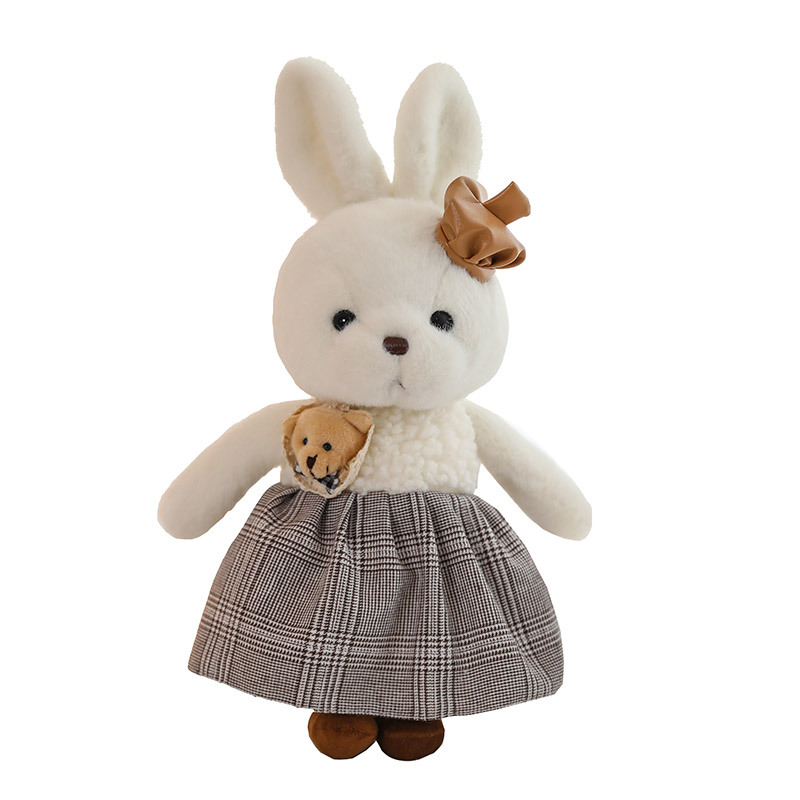 Cute Couple Bunny Doll Plush Toy Teddy Bear Ragdoll Doll Children Baby Comfort Wholesale