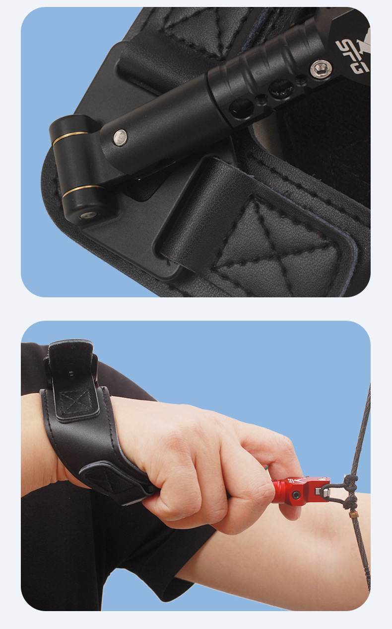 厂家新款复合钩式sp319腕带撒放器 弓箭射箭复合滑轮弓腕撒可调节