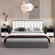 板式床软包1.8米家用现代简约双人床1.5米出租屋成人单人床1.2米