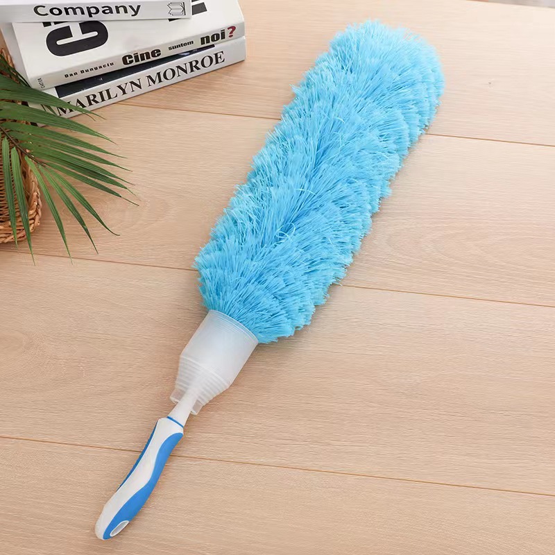 Hot Selling Rubber Handle Microfiber Duster Environmentally Friendly Lint-Free Washable Household Cleaning Dust Remove Brush