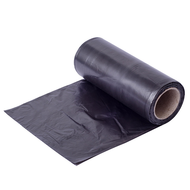 Four Seasons Lvkang Garbage Bag Stall Wholesale Disposable Thickened Flat Black Point Break Paper Heart Plastic Bag