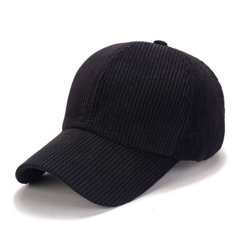 Hat Female Autumn and Winter Solid Color Corduroy Light Board Baseball Cap Wholesale Korean Trendy Fashionable Man Outdoor Sun-Poof Peaked Cap