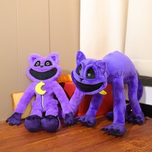 跨境smiling critters恐怖紫色猫毛绒玩具公仔微笑动物怪物紫猫