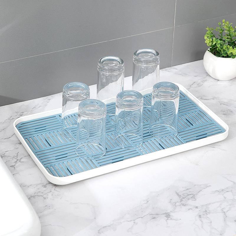 Bathroom Bathroom Table Storage Box Plastic Household Draining Tray Desktop Wash Basin Toothbrush Cup Holder Tray