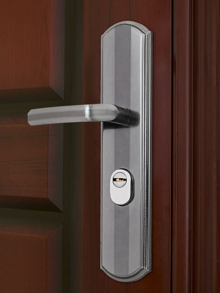 防盗门锁家用通用型大门入户锁具门把手套装老式手柄铁门农村