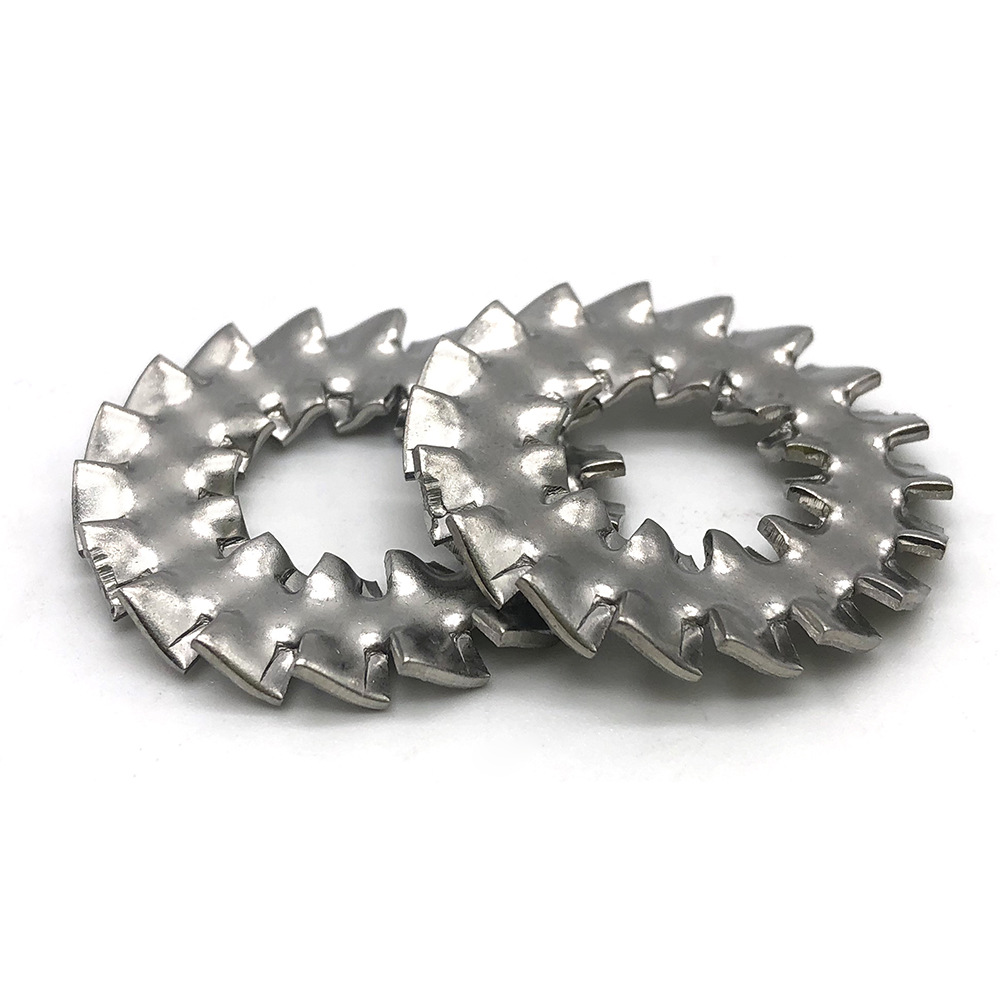 厂家直供 q411 内外锯齿锁紧垫圈 内外齿垫圈货内外斜齿现