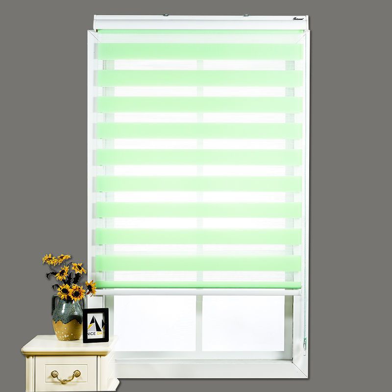 Louver Curtain Roller Shutter Day & Night Curtain Louver Curtain Double Roller Blind Soft Gauze Curtain Curtain Light Shade Tracery