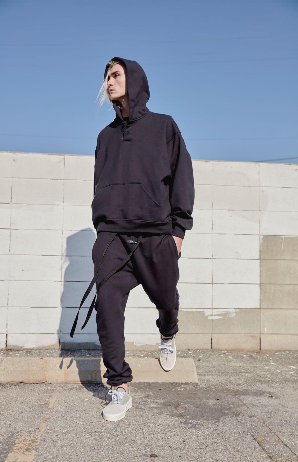 fear of god第六季主线6th小标logo长飘带抽绳宽松潮高街fog长裤