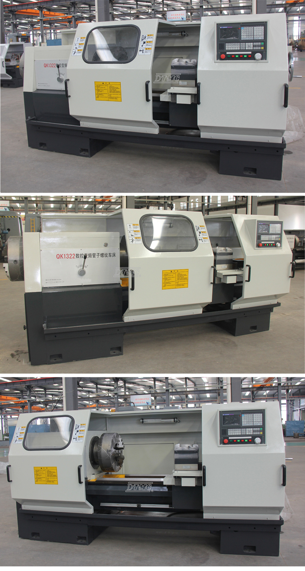 数控管子螺纹车床qk1322双卡盘数控车床重型螺纹加工山东数控车床