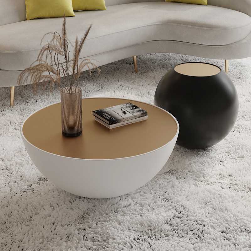 现代轻奢茶几设计师创意小户型客厅圆弧形组合异型现代简约网红款