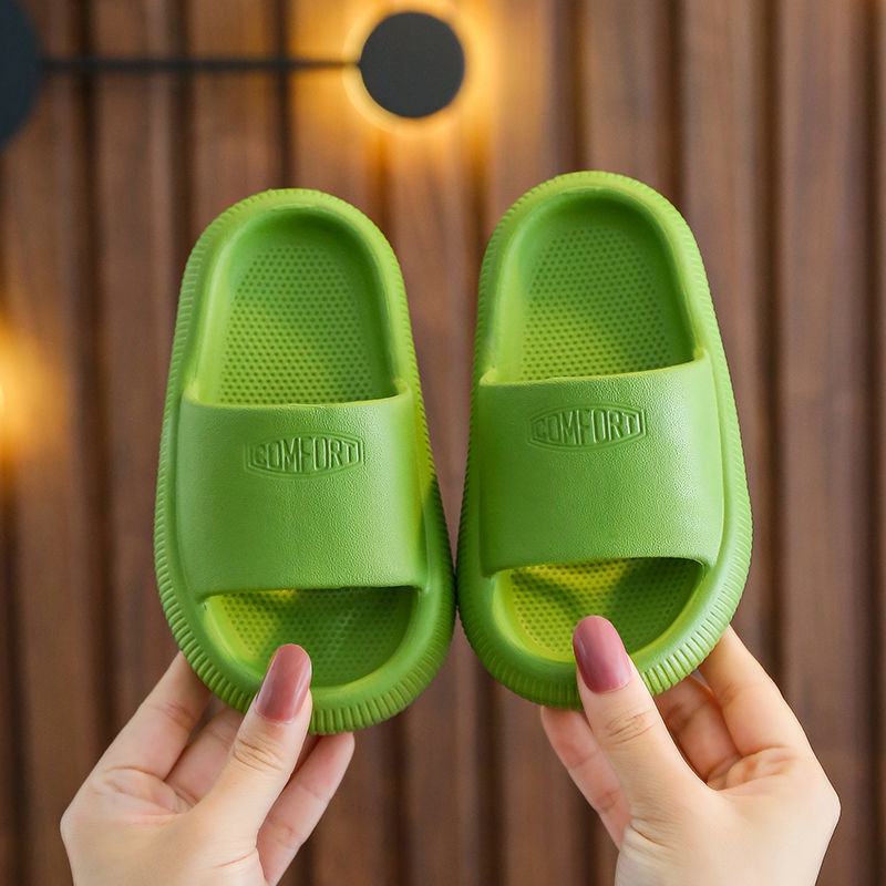 Children's Slippers Summer Thick Bottom Indoor Non-Slip Boys Bathroom Slippers Outdoor Cartoon Cute Soft Beach Flip-Flops